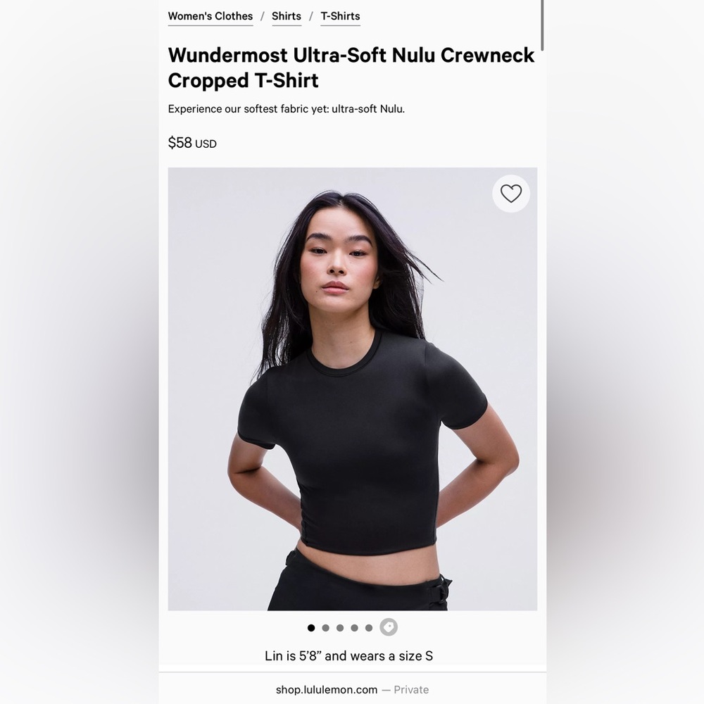 Lululemon Ultra-Soft Crop Top